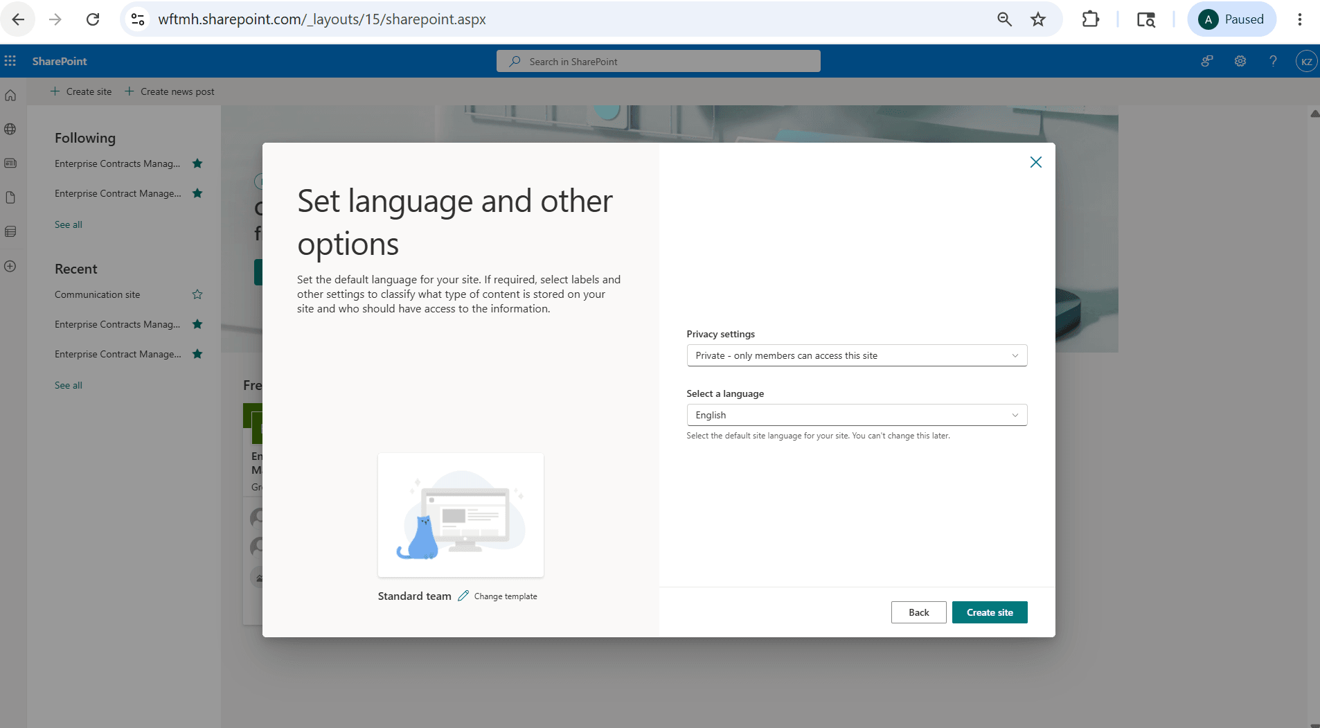Select Private Site