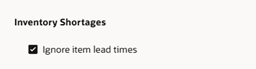 Setting New Advanced Schedule Option