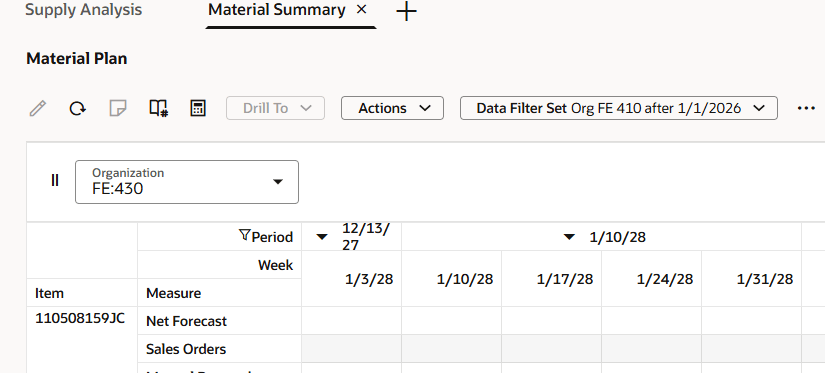 Organization Filter Moved Inside the Filter Bar