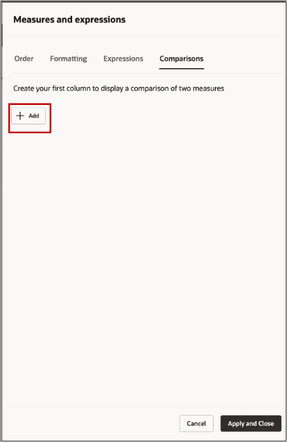 Add a Comparison Criteria