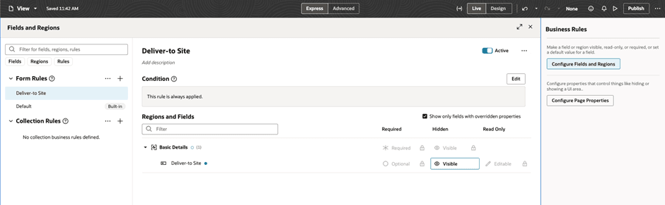 View Page in Oracle Visual Builder Studio