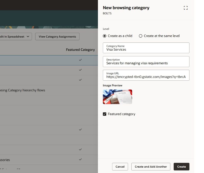 Create a Browing Category