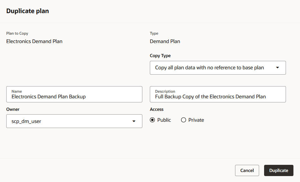 Duplicate plan drawer
