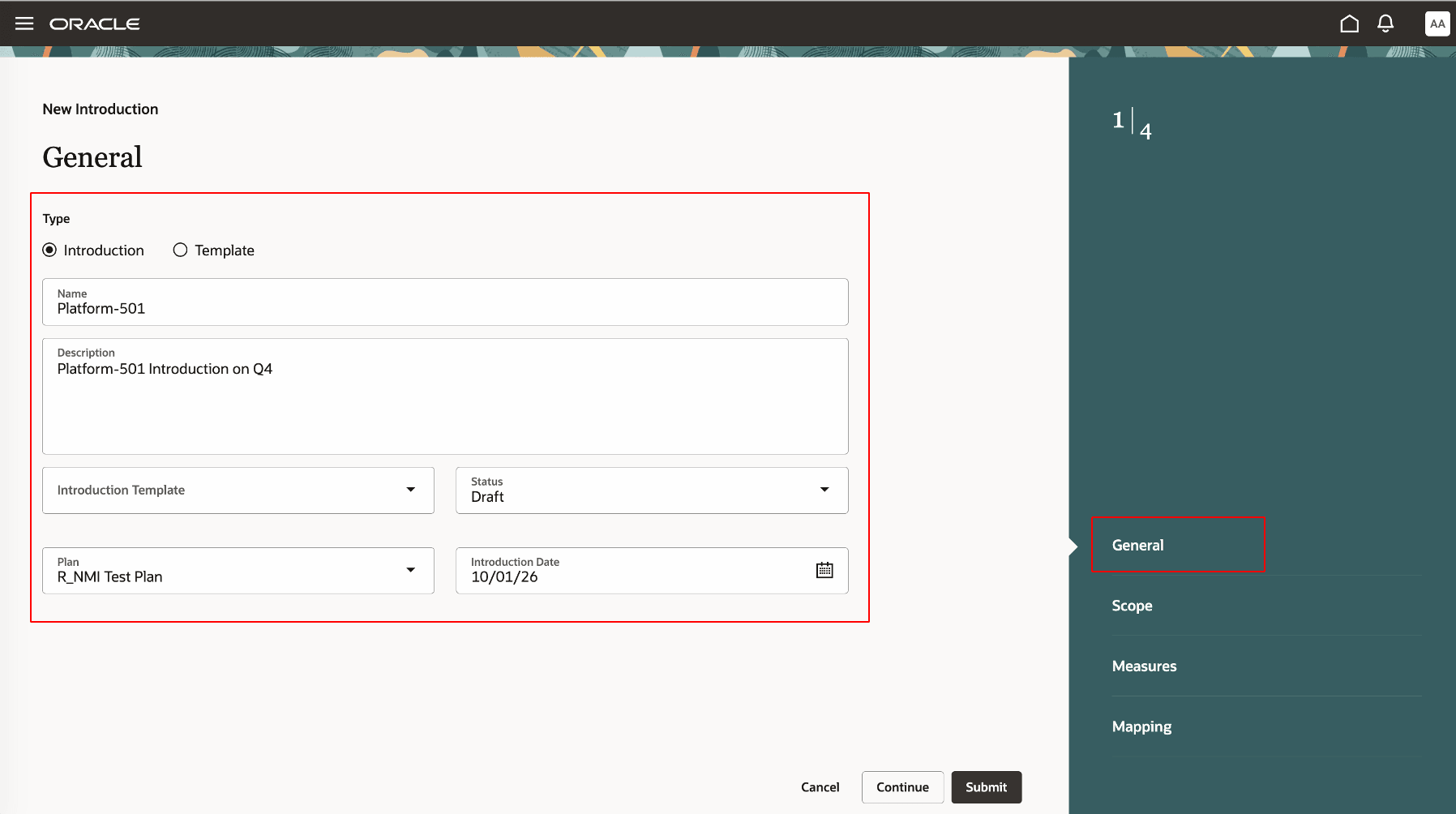 General step in guided process