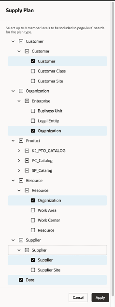 Configure members to display in page-level search