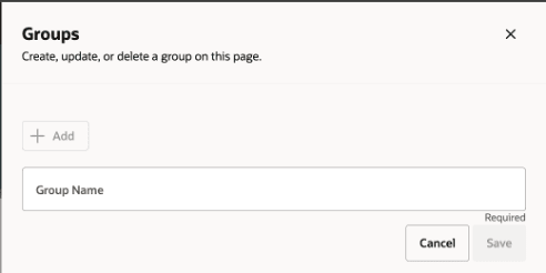 Creating a group