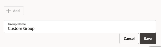 Entering a unique group name