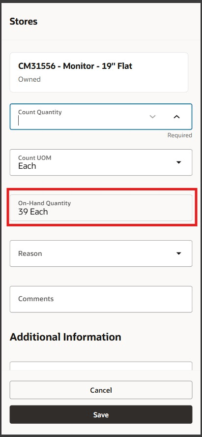 Cycle Count Mobile