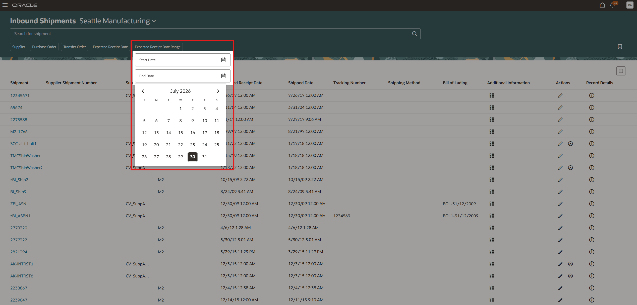 Filter LOV with radio-button options