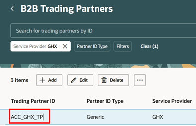 GHX trading partner