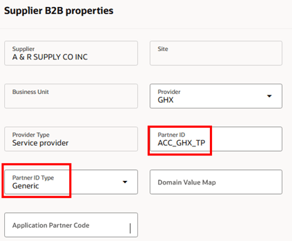 Supplier properties