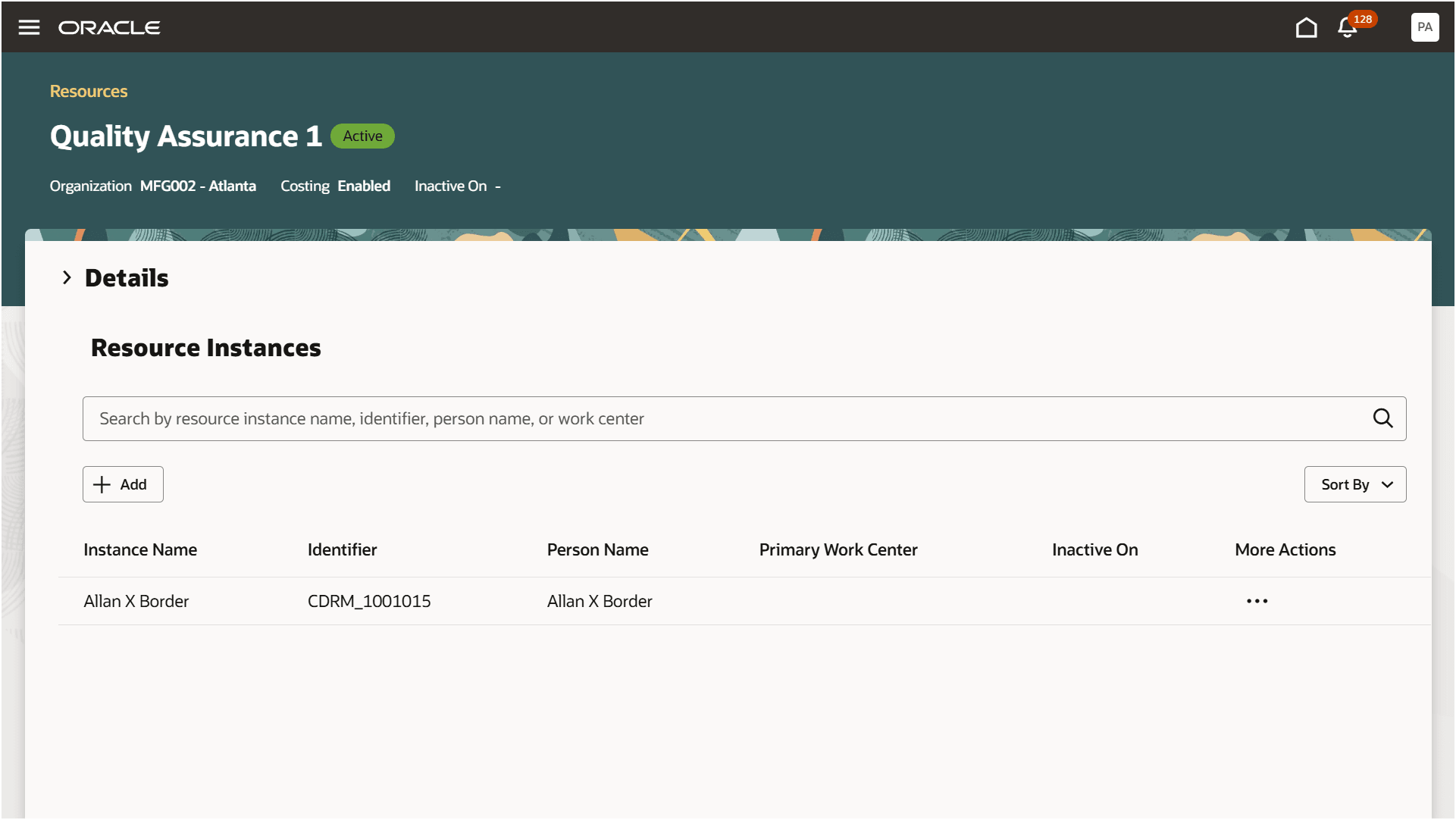 Manage Resources - Assignment of Resources