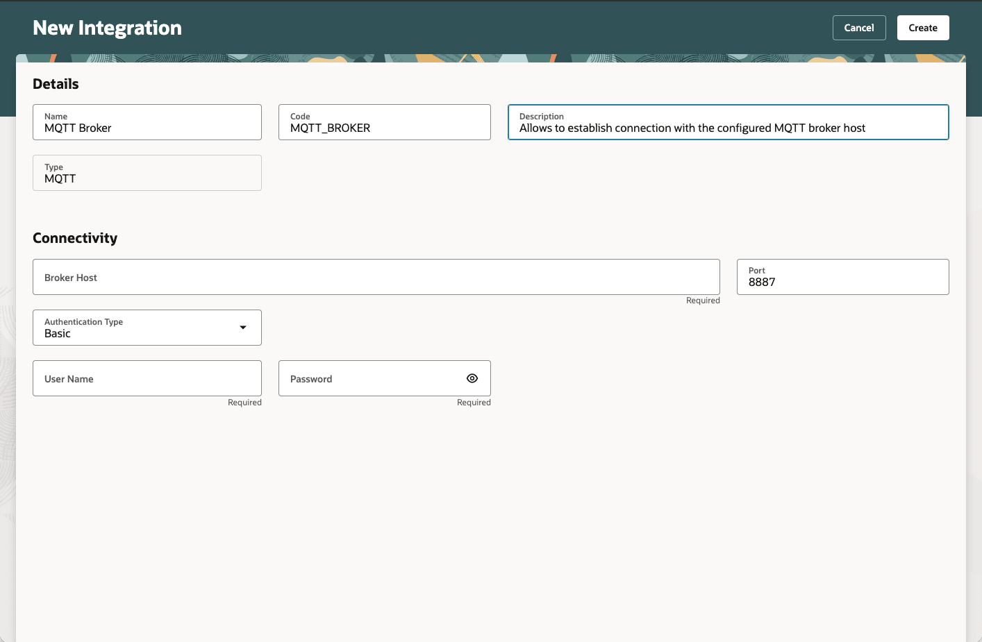 Configure an Integration in Smart Operations Configurations