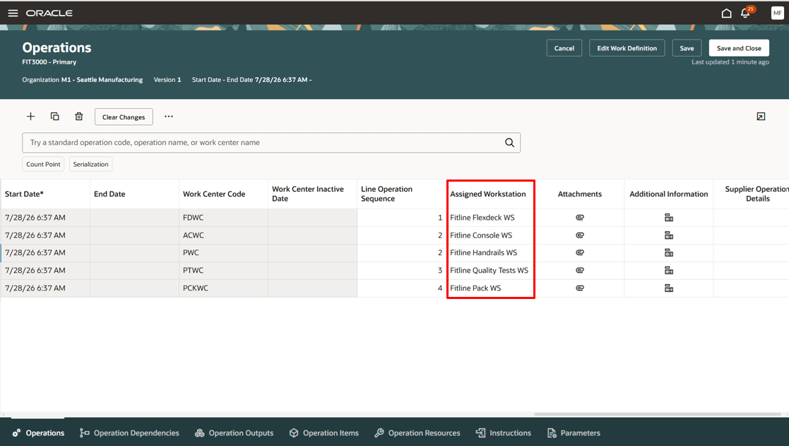 Overriding default workstation assignments 