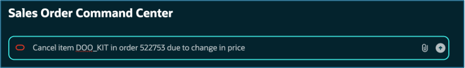 Cancel order prompt