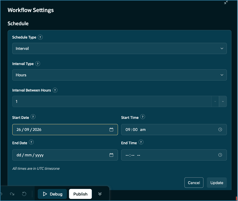 Update and Publish your changes