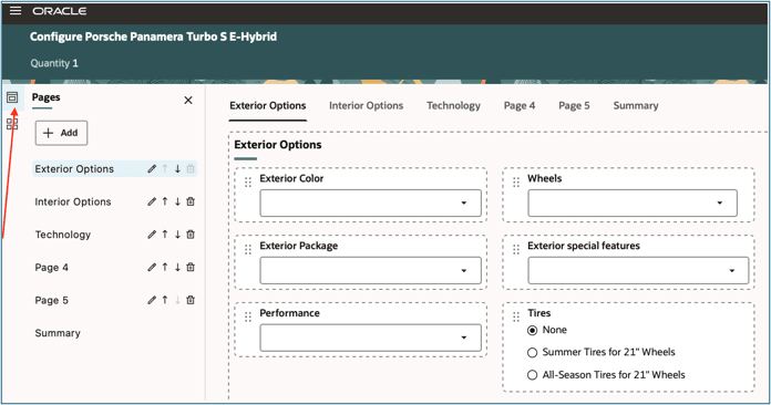 Manage page