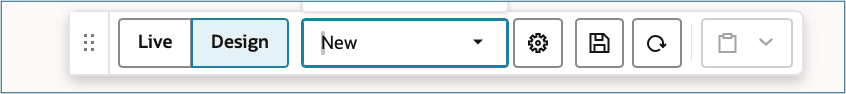 Design toolbar
