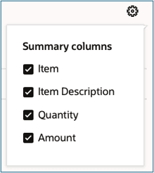 Summary column