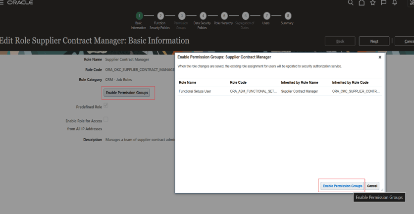 Enable Permission Groups