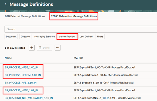 SEFAZ Message Definitions