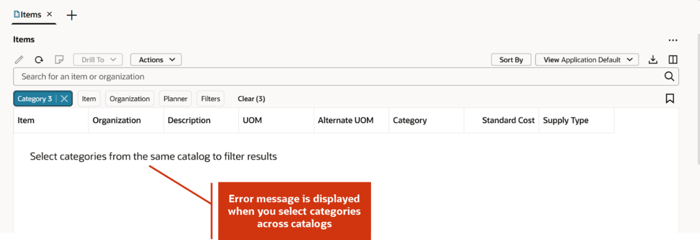 Error message
