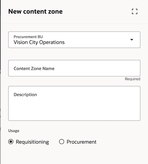Create content zone