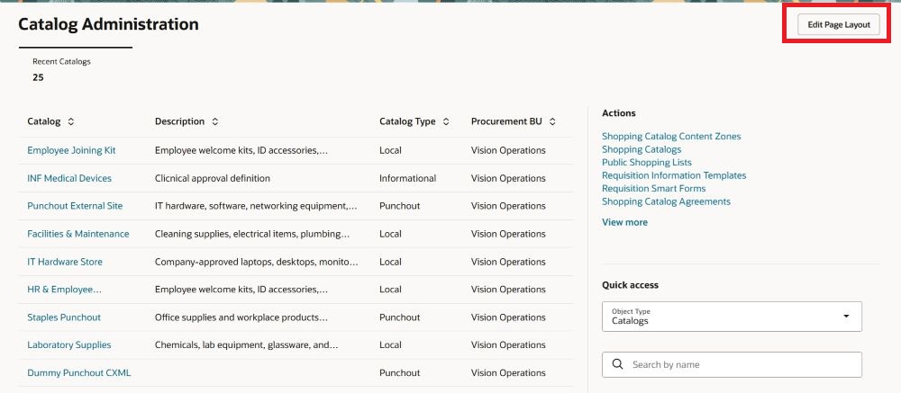 Edit Landing Page Layout