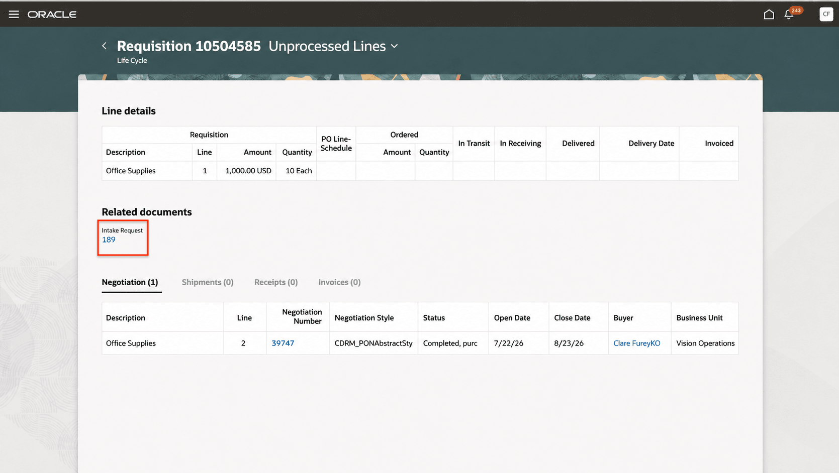 View lifecycle page