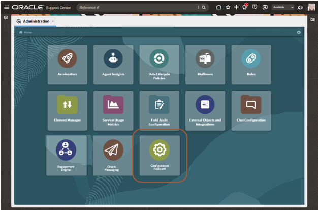 Administration Page with Configuration Assistant