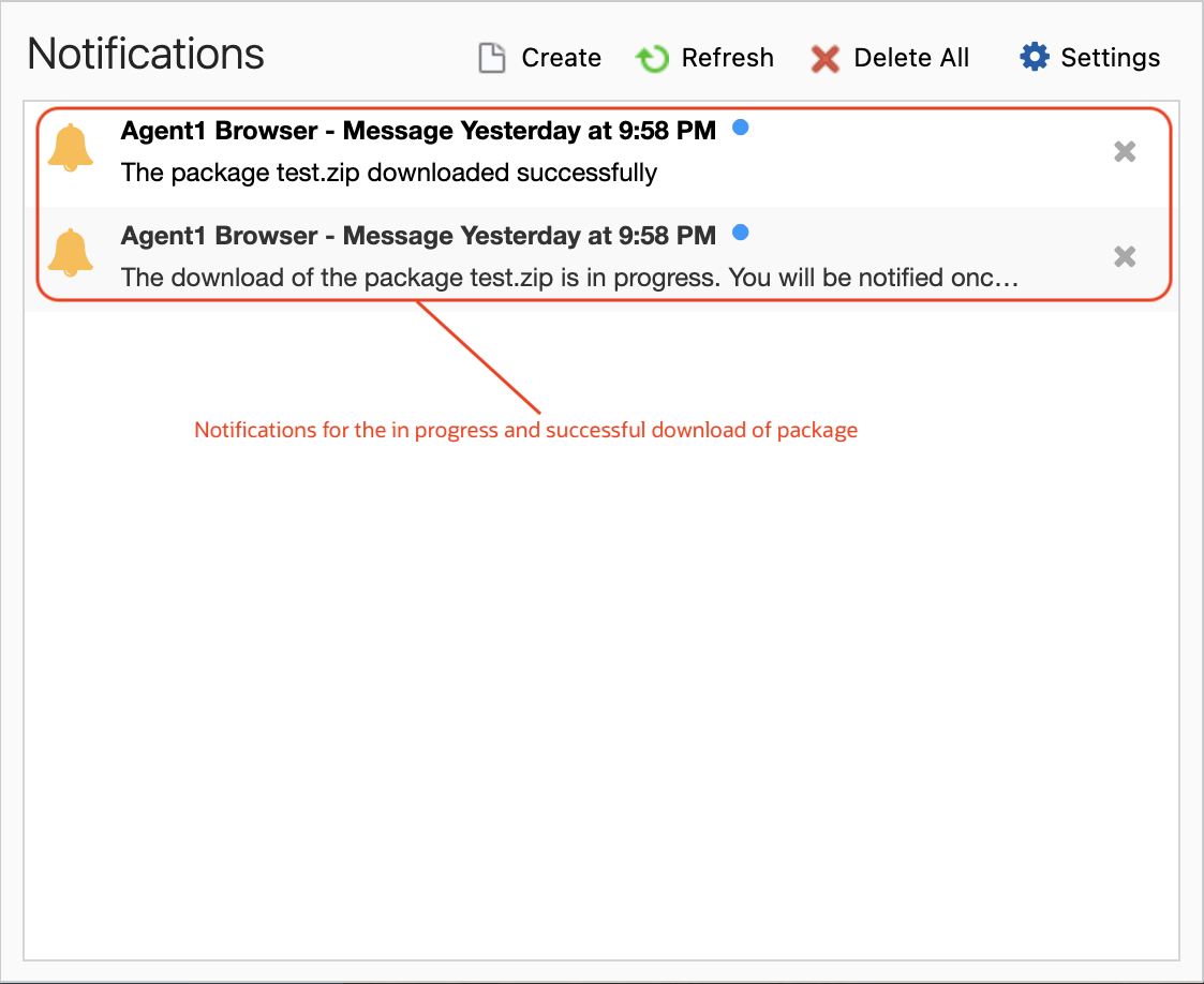 Notification of Export