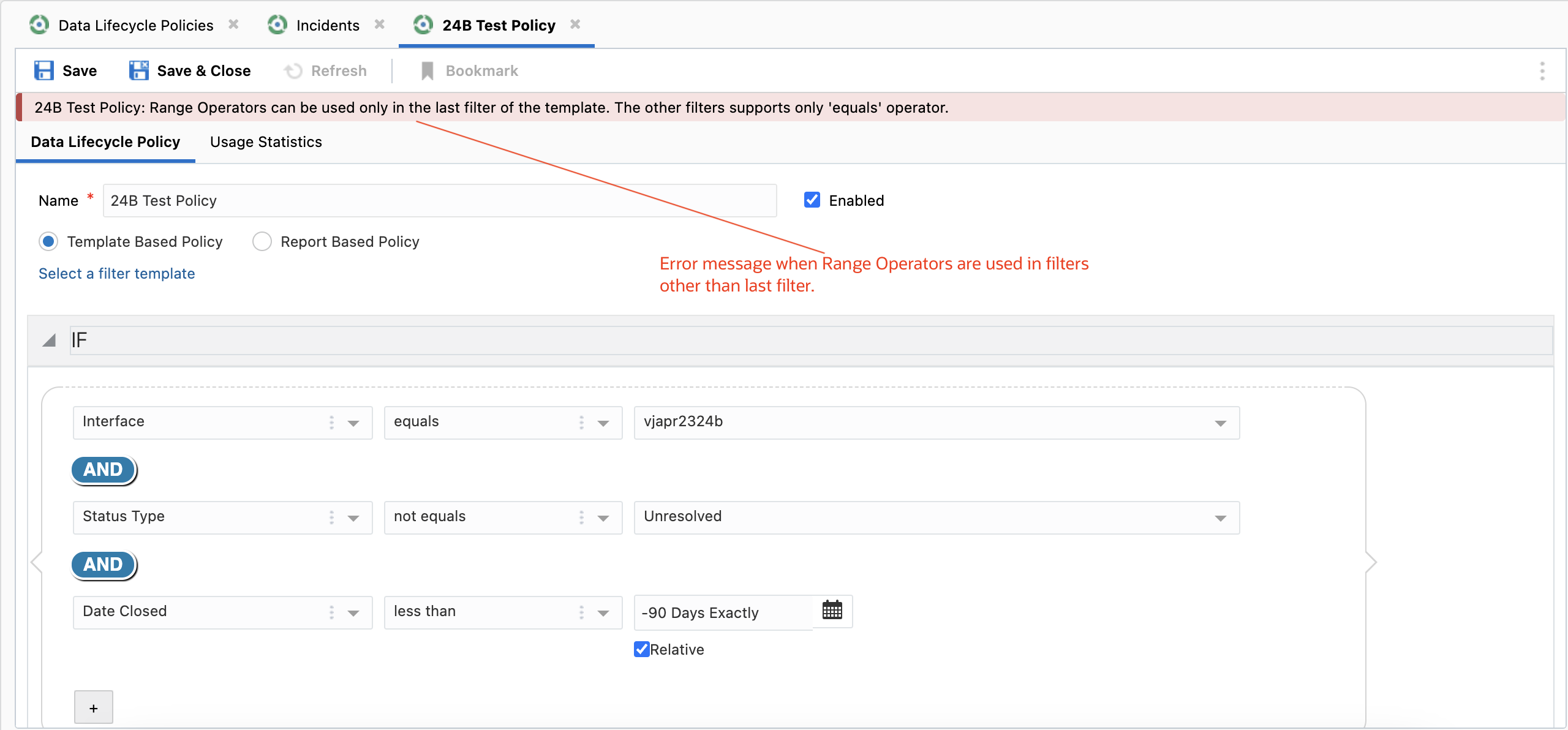 Enforcing Range Filters 
