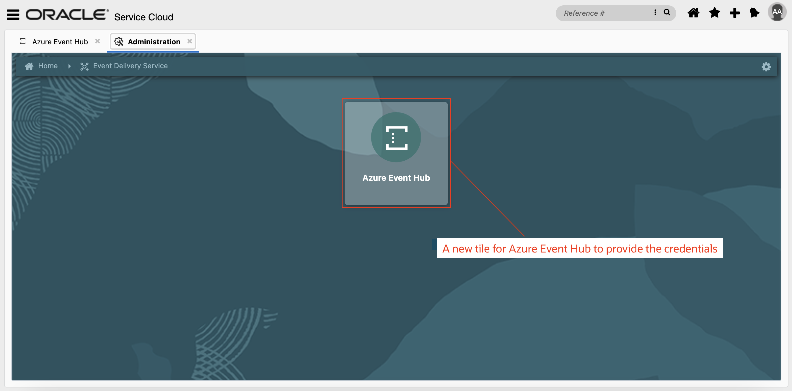 Azure Event Hub tile