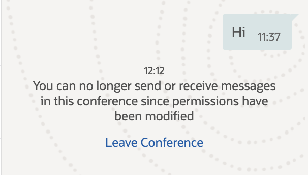 Unable to Continue Conversation