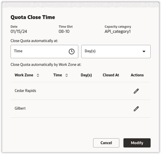 Quota Close Time Hint