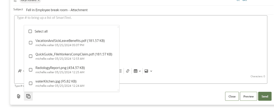 Image: Copy Existing Attachment to Message