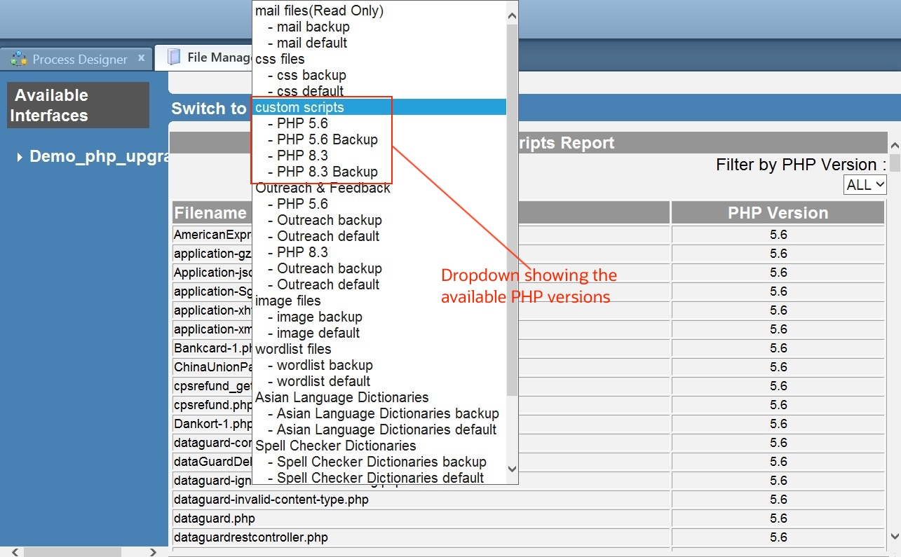 File Manager: PHP Folders