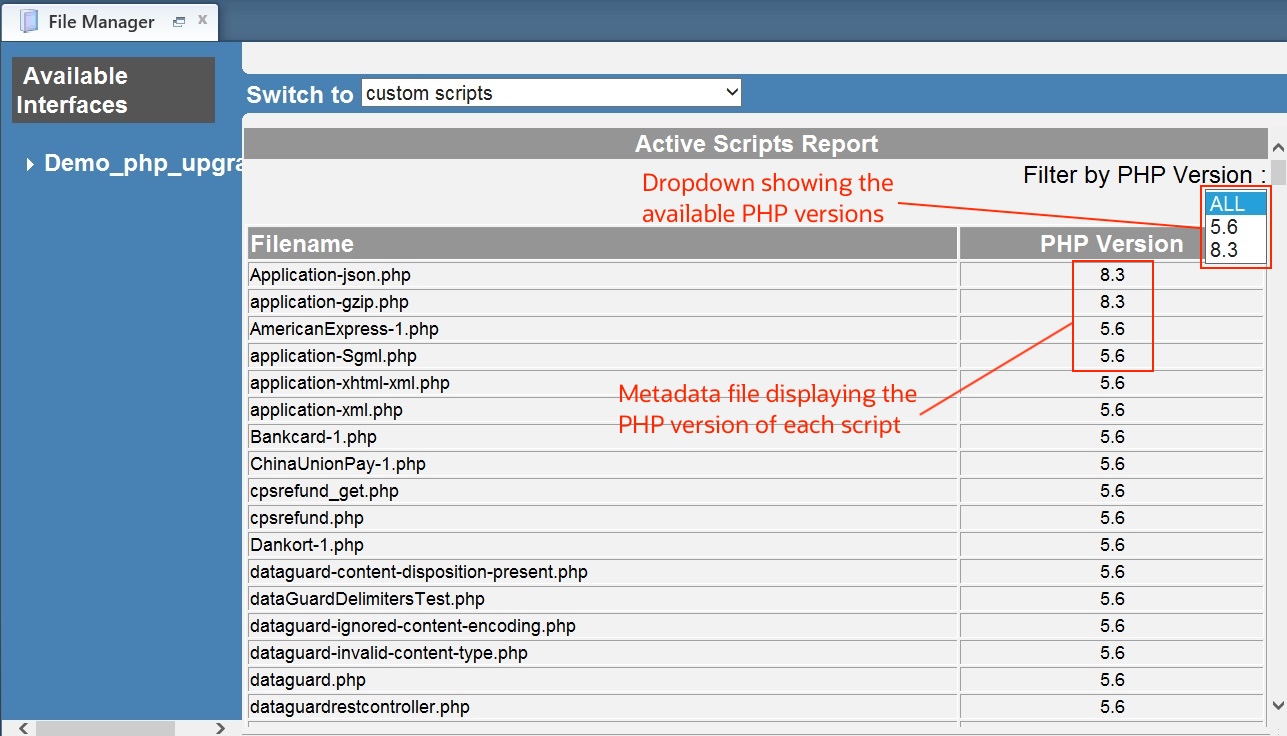 File Manager - Metadata file