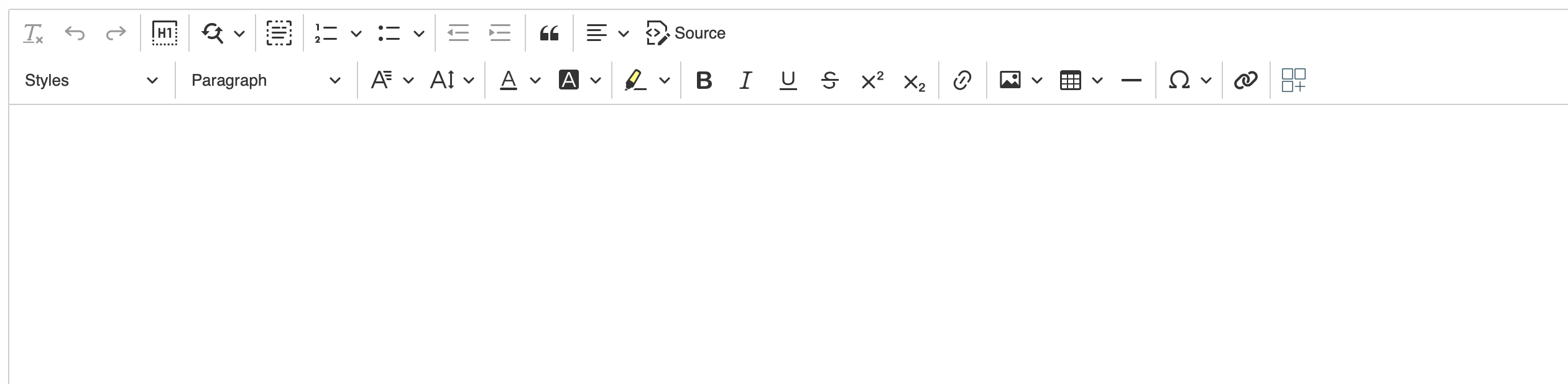 New Rich Text Editor