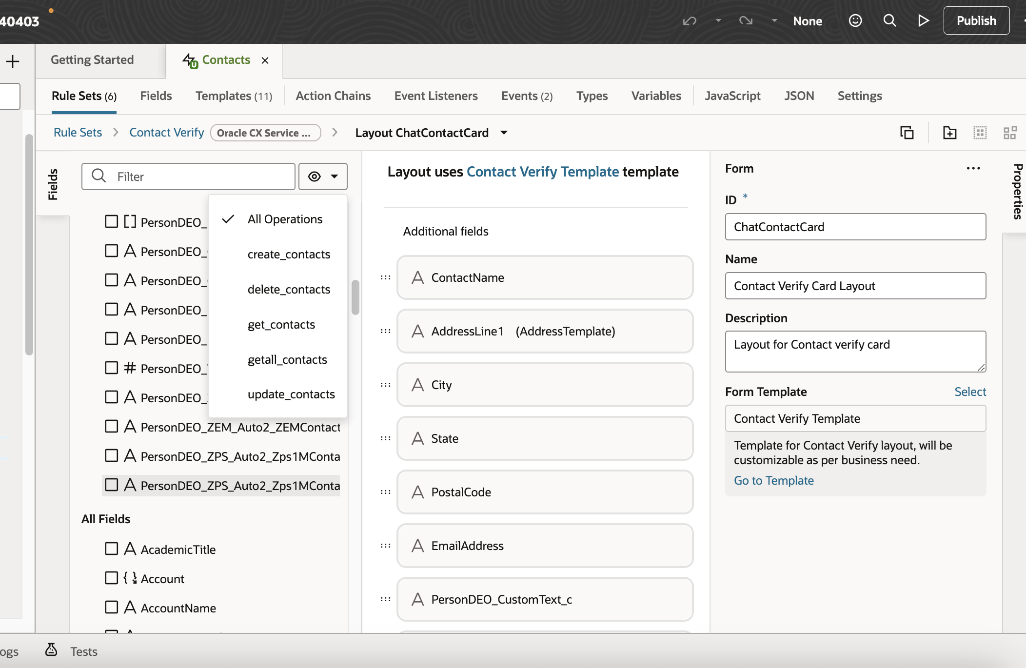Add fields to the Contacts object