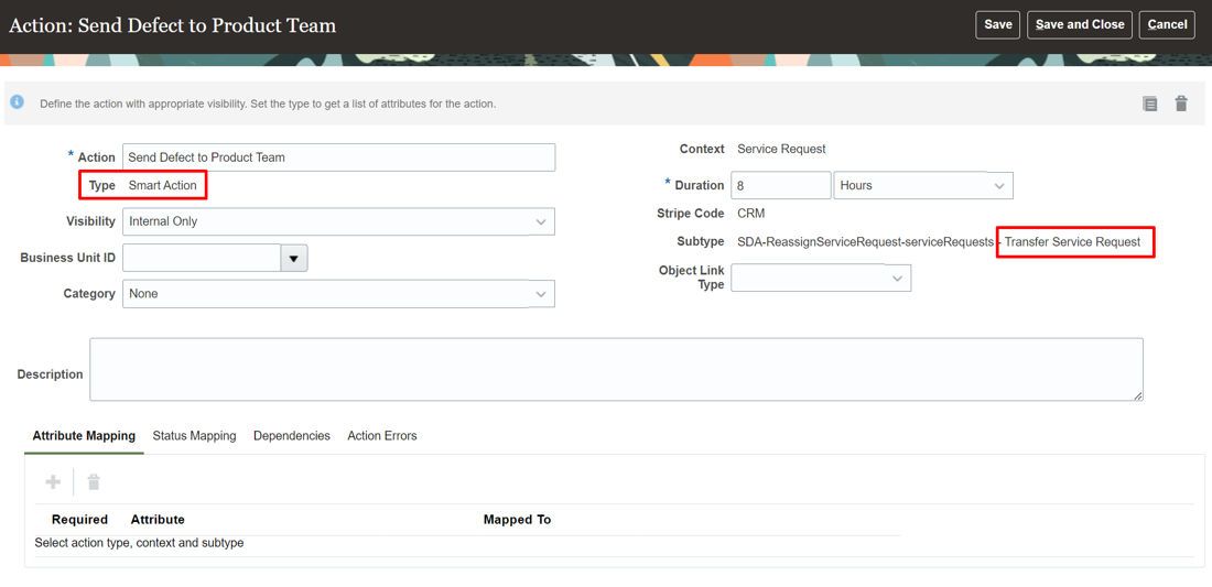 Creating an Action Plan Action with a SmartAction