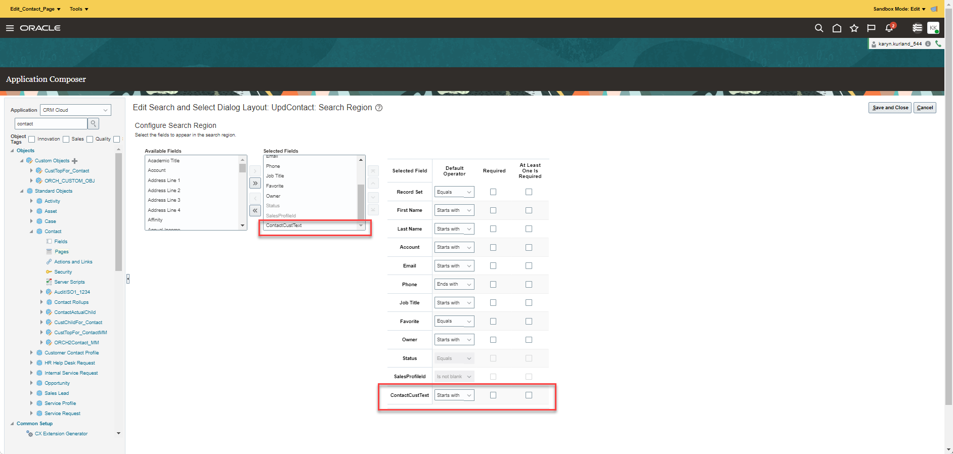 Contact Custom Field in Contact Reusable Page