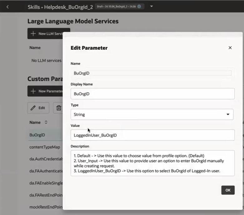 Configuring ODA Business Unit