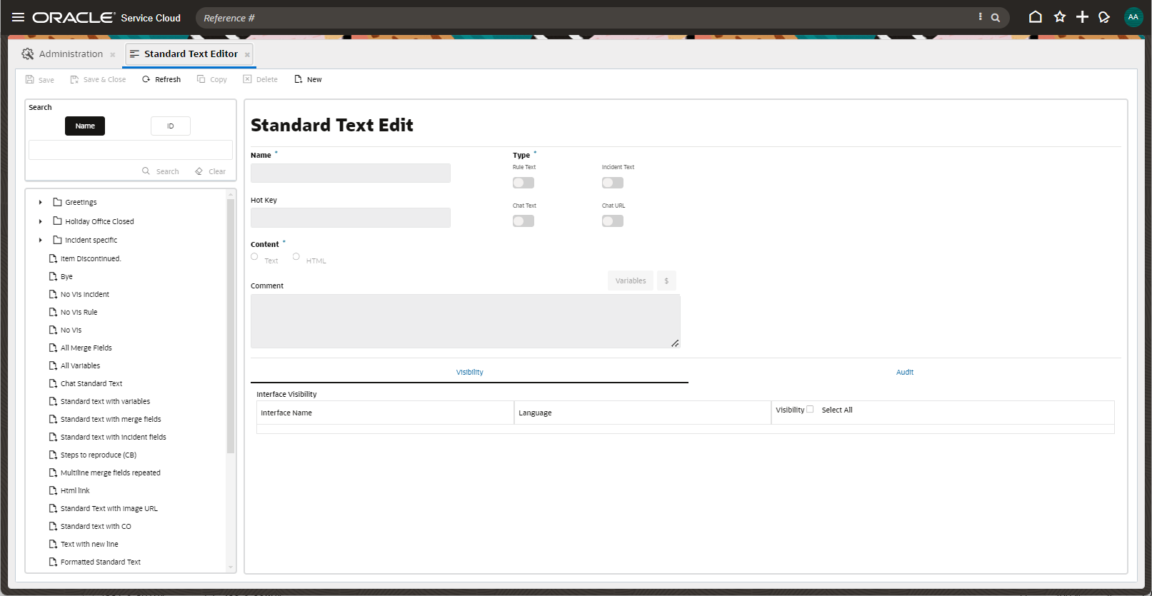 Standard Text Editor in BUI