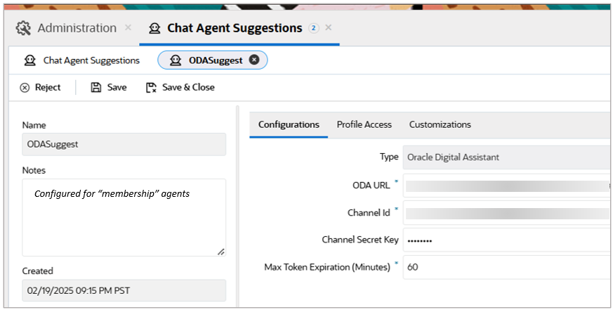 25A Chat Agent Suggestions with Generative AI configured