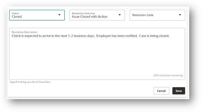 The Resolve Case Interface