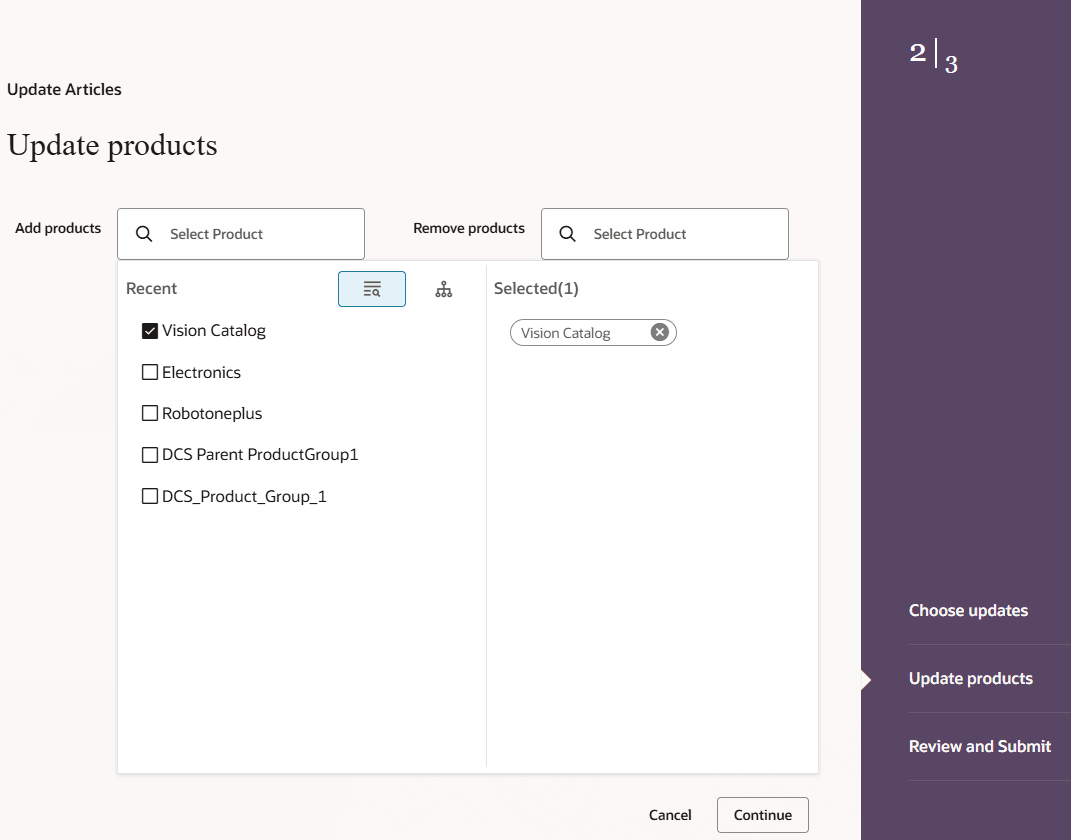Mass Update Products