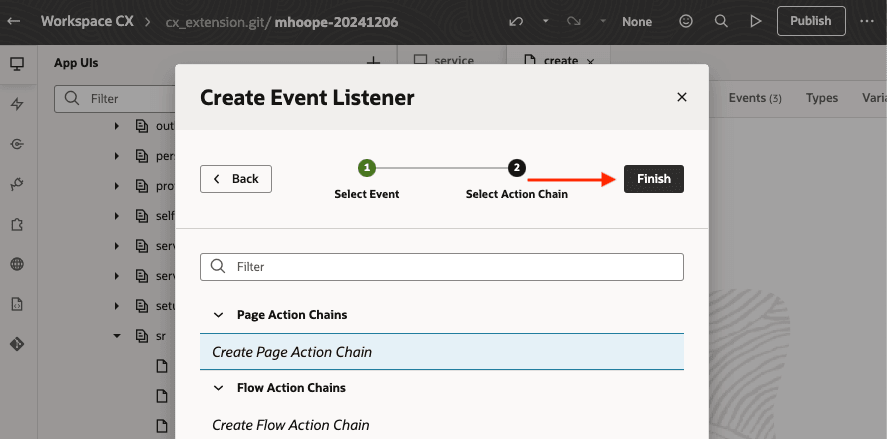 action chain