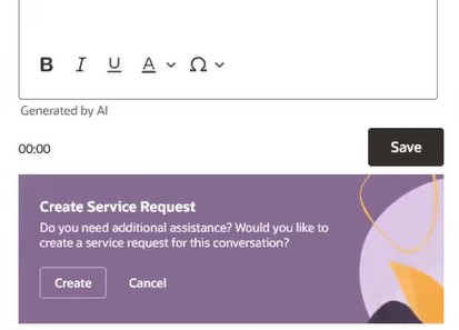 Chat Wrap-up Offer to Create Request