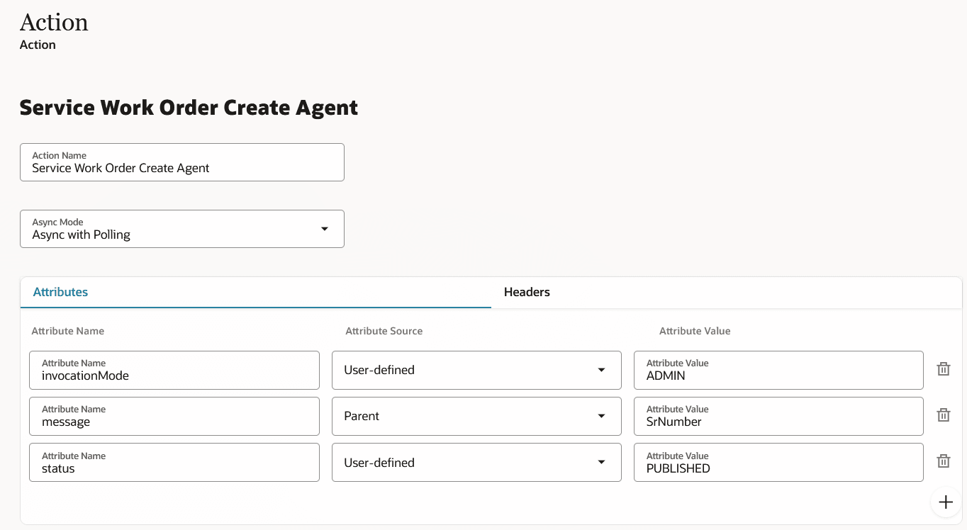 custom action for Service Work Order - screen2
